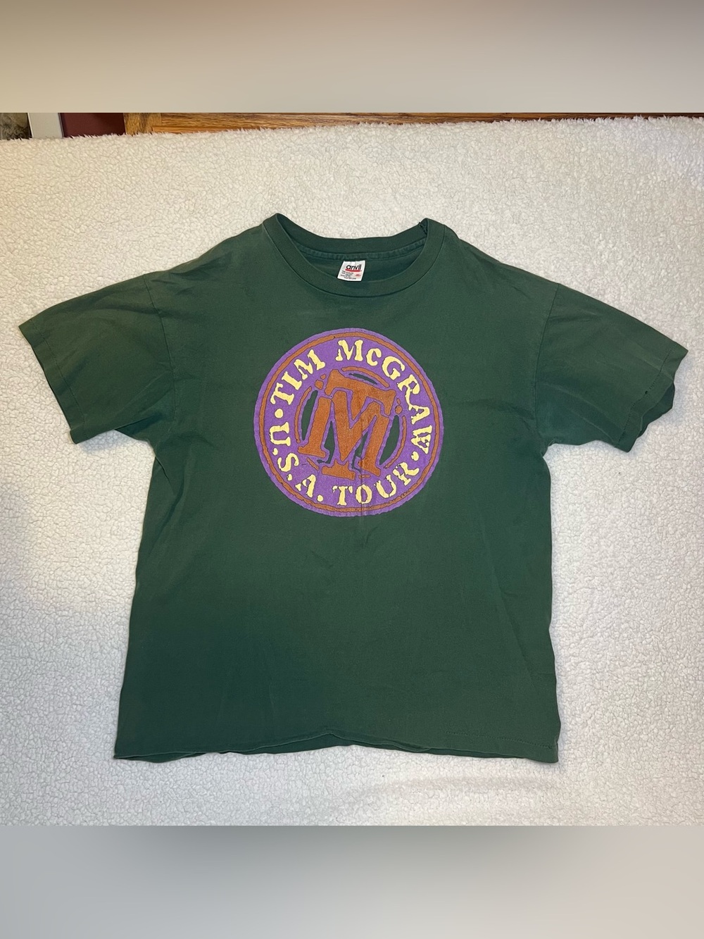 Vintage 1994 Tim McGraw Dance Hall Doctors Tour Shirt XL Anvil